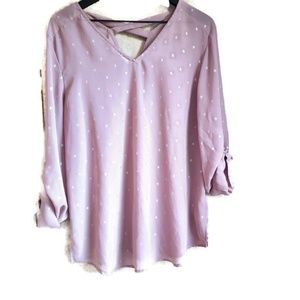 Maurice's Sheer Pink Top size XL
